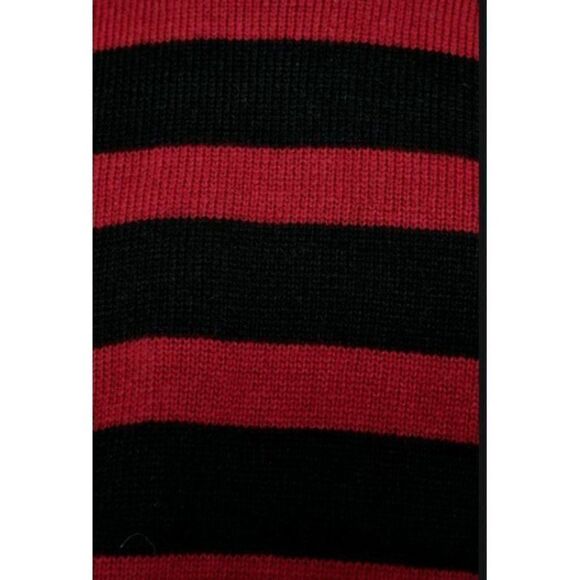 Zara Women Striped Sweater Ruffle Detail S Red - Picture 6 of 6